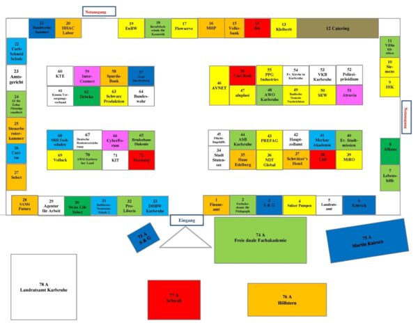 Ausbildungsplattform Standplan